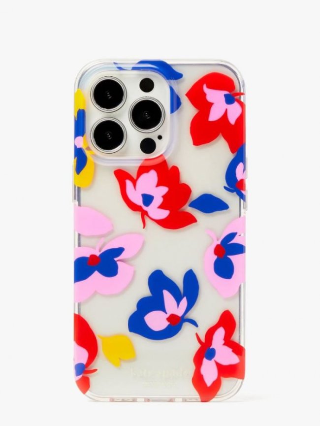 Kate Spade Women's Clear Multi Summer Flowers Iphone 13 Pro Phone Case | Canada