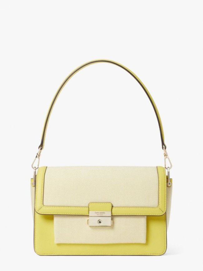 Kate Spade Women's Grapefruit Soda Multi. Spade Flower Jacquard Grapefruits Sinch Medium Bucket Bag | Canada New Arrivals