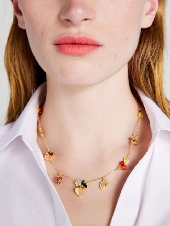 Kate Spade Women's Multi Fruit Salad Charm Necklace | Canada