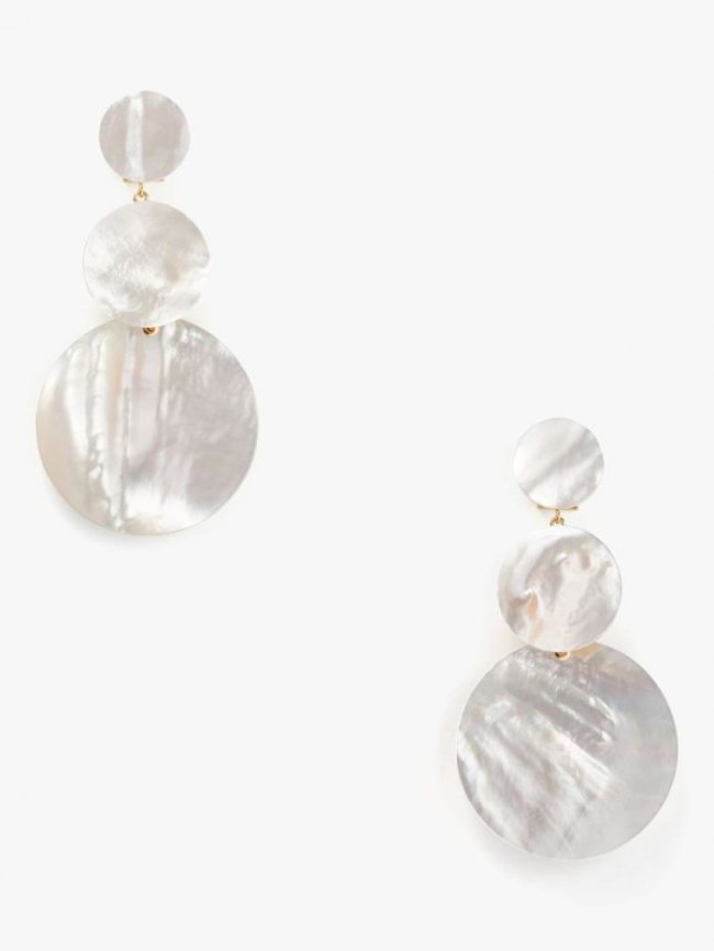 Kate Spade Women's White. Liana Stacked Disc Earrings | Canada