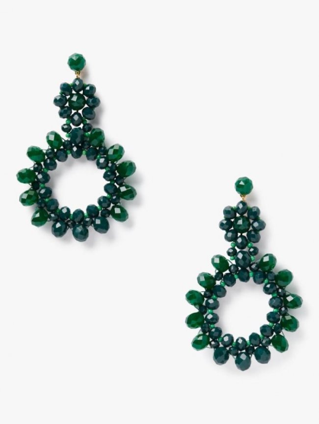 Kate Spade Women's Green. Marguerite Beaded Earrings | Canada