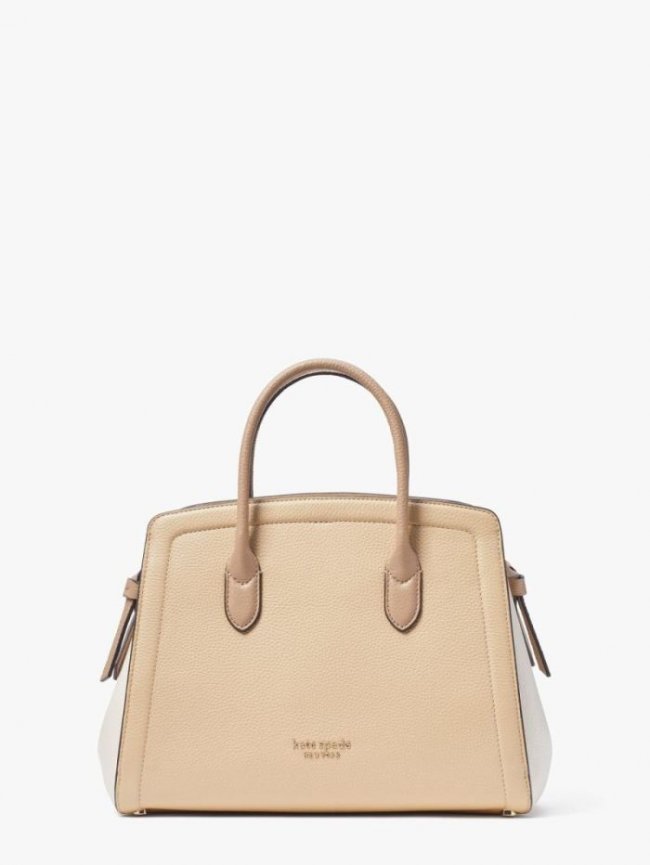 Kate Spade Women's Duck Green Multi Knott Colorblocked Medium Satchel | Canada New Arrivals