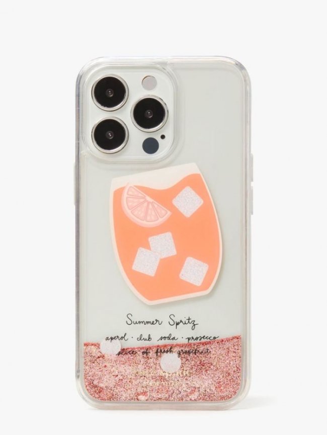 Kate Spade Women's Peach Multi. Campari Liquid Glitter Iphone 13 Pro Case | Canada