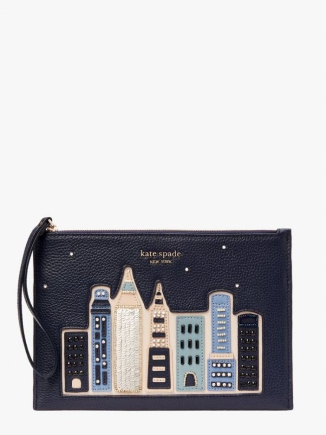 Kate Spade Women's Blazer Blue Multi On Purpose Skyline Pouch | Canada