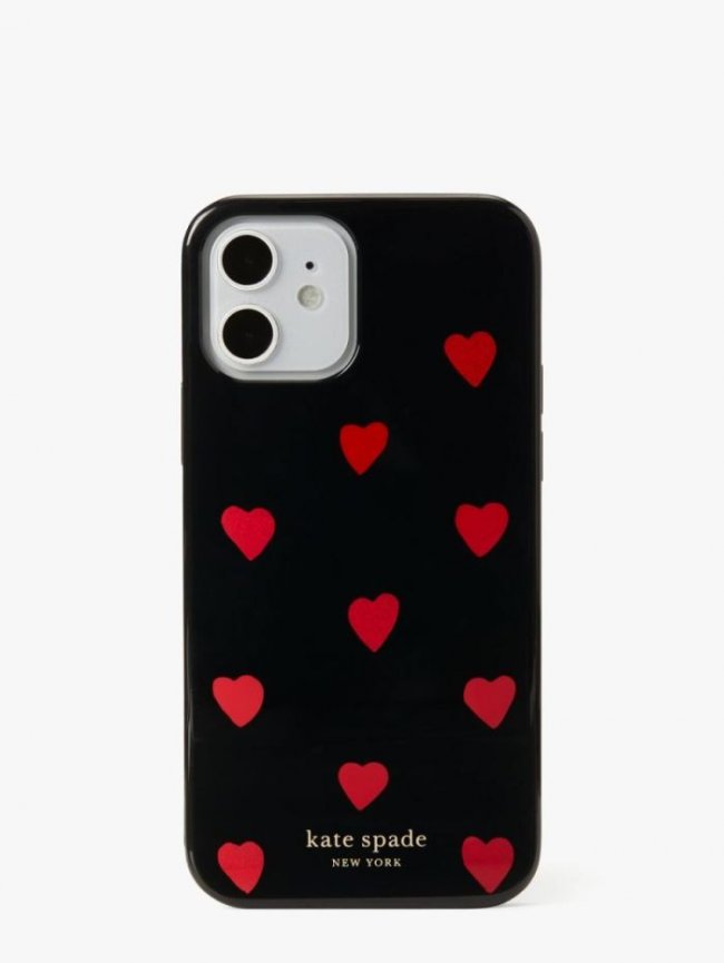 Kate Spade Women's Black Multi. Glitter Heart Iphone 12/12 Pro Case | Canada
