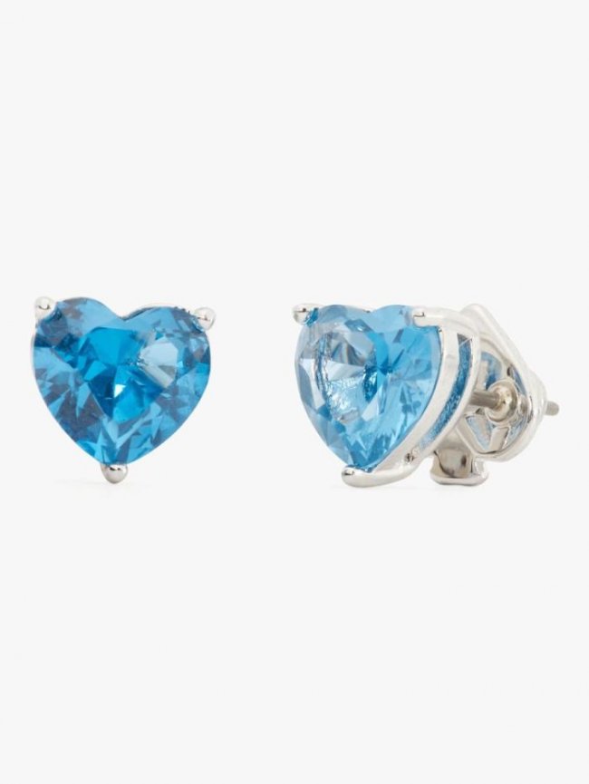 Kate Spade Women's Blue. My Love Heart Studs | Canada