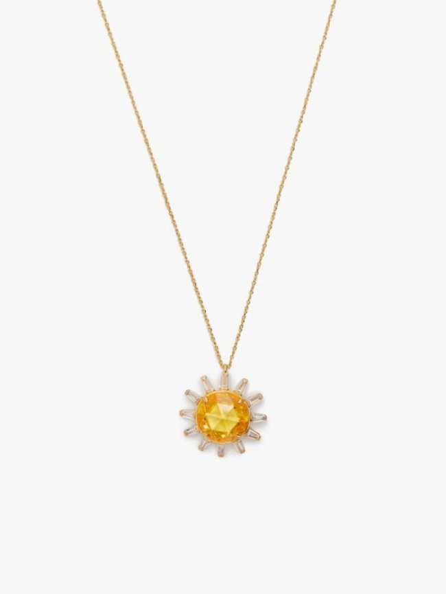 Kate Spade Women's Yellow Multi Sunny Statement Pendant | Canada