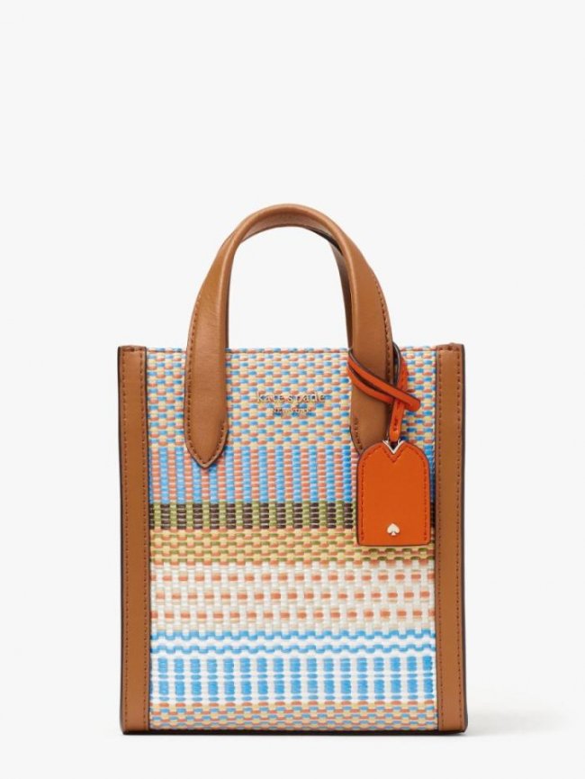 Kate Spade Women's Yellow Multi Manhattan Striped Mini Tote | Canada