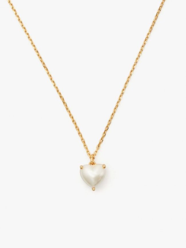 Kate Spade Women's Pearl My Love June Heart Pendant | Canada