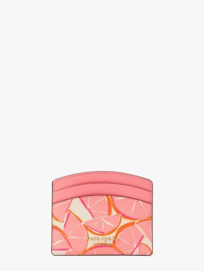 Kate Spade Women's Pink Multi. Spencer Grapefruit Cardholder | Canada
