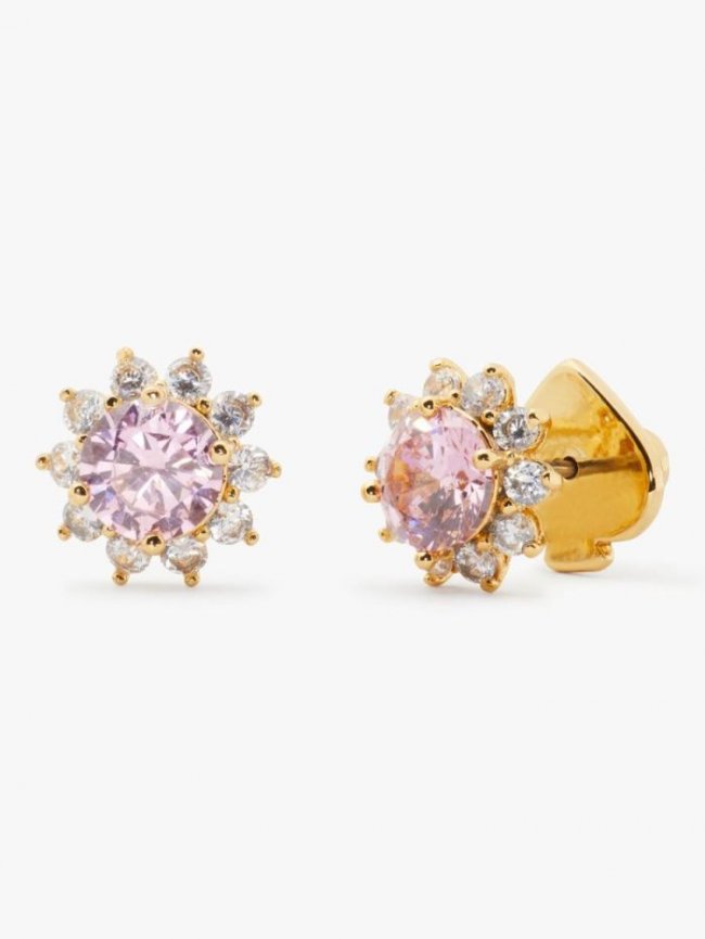 Kate Spade Women's Light Rose. Sunny Stone Halo Studs | Canada