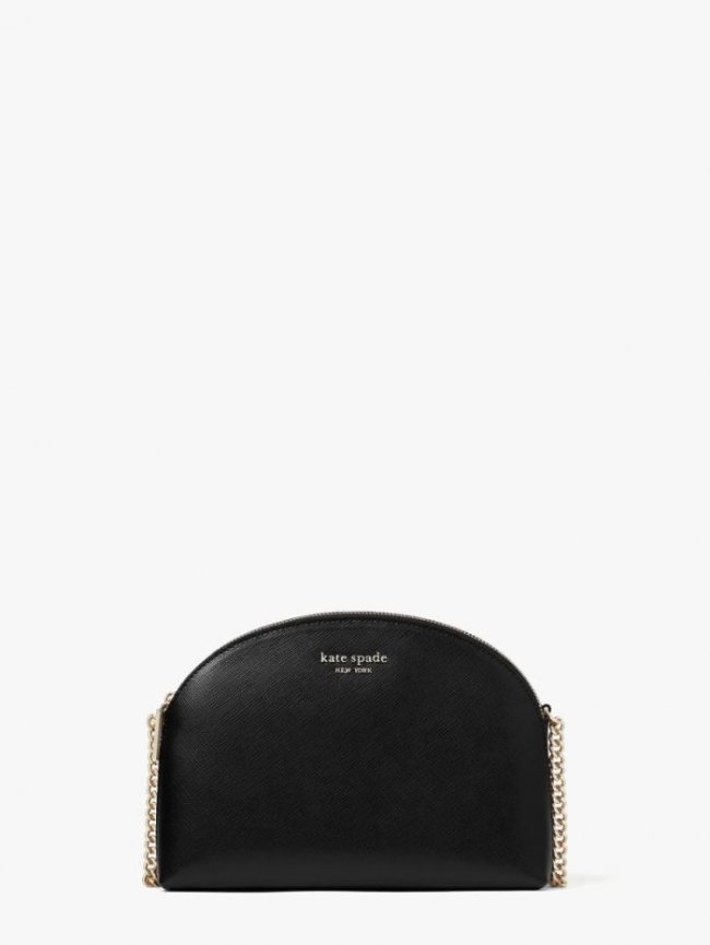 Kate Spade Women's Black Spencer Double-Zip Dome Crossbody | Canada