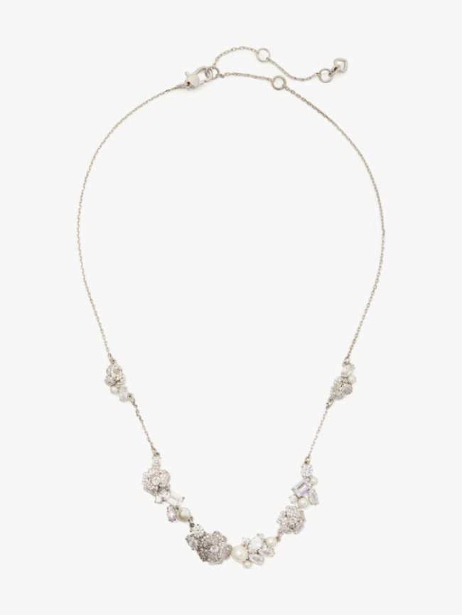 Kate Spade Women's White Multi Bouquet Toss Necklace | Canada