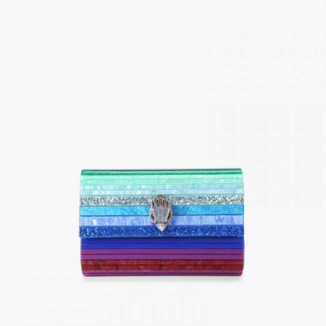 Kurt Geiger Party Eagle Clutch - Blue Pale Combination | Canada Outlet
