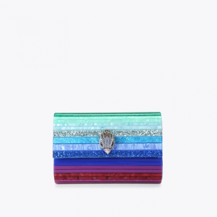 Kurt Geiger Party Eagle Clutch - Blue Pale Combination | Canada Outlet