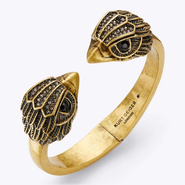 Kurt Geiger Eagle Hingled Bangle - Gold | Canada Outlet