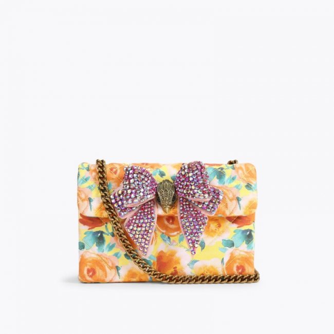 Kurt Geiger Medium Kensington Bow - Orange | Canada Outlet