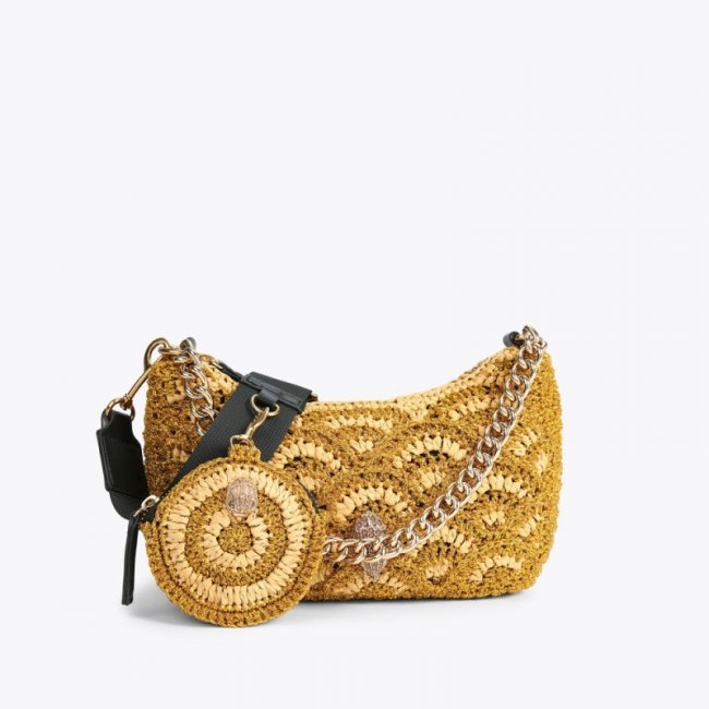 Kurt Geiger Crochet Multi Crossbody - Gold | Canada Outlet