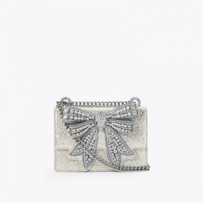 Kurt Geiger Small Bow Shoreditch - Silver Combination | Canada Outlet