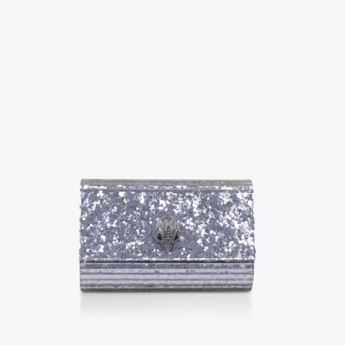 Kurt Geiger Party Eagle Clutch Drench - Silver | Canada Outlet