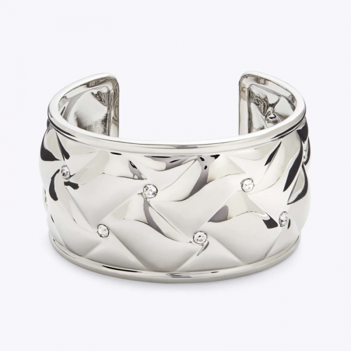 Kurt Geiger Metal Quilted Xl Bracelet - Silver | Canada Outlet