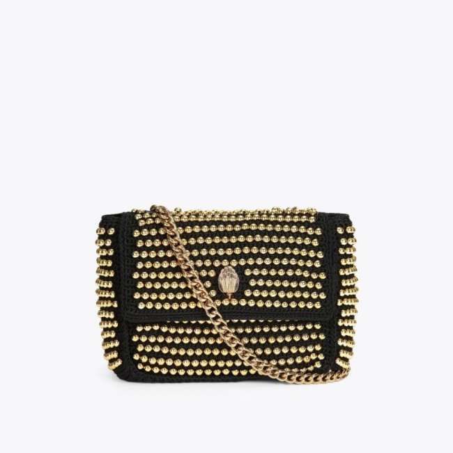 Kurt Geiger Crochet Stud Kensington - Black | Canada Outlet