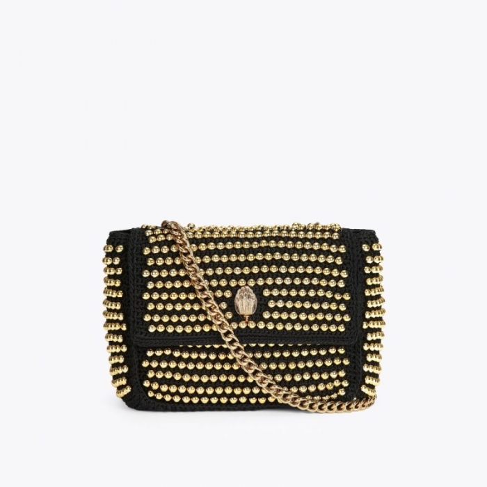 Kurt Geiger Crochet Stud Kensington - Black | Canada Outlet
