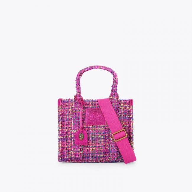 Kurt Geiger Small Tweed Southbank - Fushia Combination | Canada Outlet