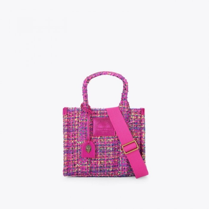 Kurt Geiger Small Tweed Southbank - Fushia Combination | Canada Outlet