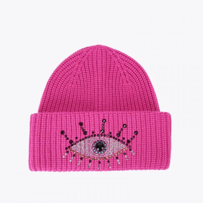 Kurt Geiger Evil Eye Beanie - Fushia | Canada Outlet