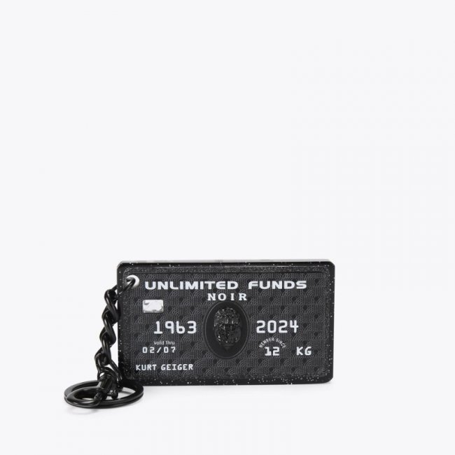 Kurt Geiger Credit Card Keyring - Black | Canada Outlet