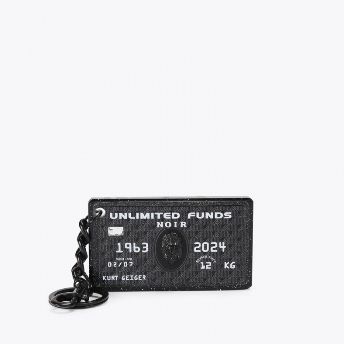 Kurt Geiger Credit Card Keyring - Black | Canada Outlet