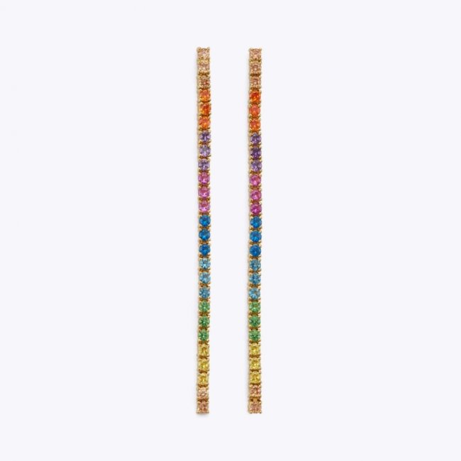 Kurt Geiger Rainbow Linear Earrings - Multi / Other | Canada Outlet