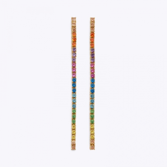Kurt Geiger Rainbow Linear Earrings - Multi / Other | Canada Outlet