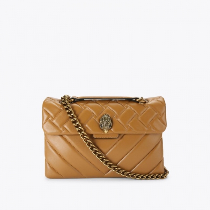 Kurt Geiger Leather Kensington - Mid Brown | Canada Outlet