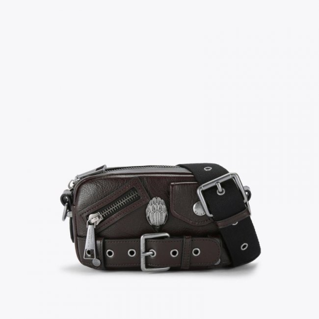 Kurt Geiger Small Hackney Camera Bag - Dark Brown | Canada Outlet