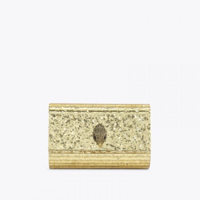 Kurt Geiger Party Eagle Clutch Drench - Gold | Canada Outlet