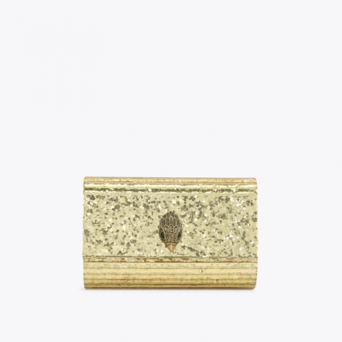 Kurt Geiger Party Eagle Clutch Drench - Gold | Canada Outlet