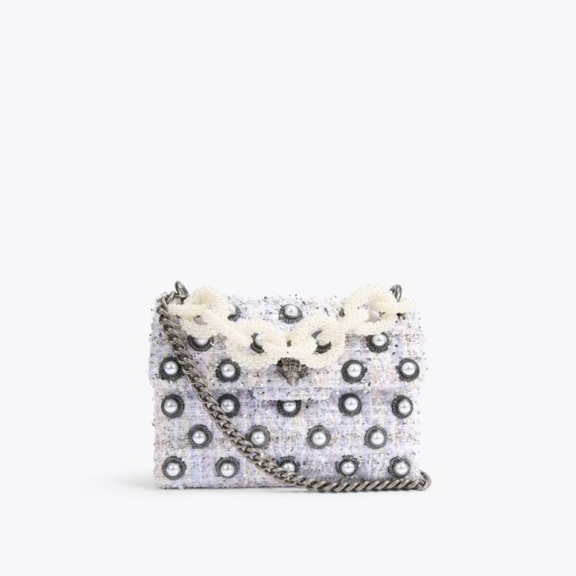 Kurt Geiger Mini Tweed Kensington - Lilac | Canada Outlet