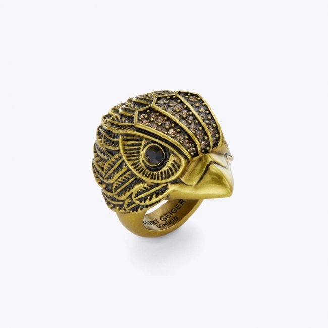 Kurt Geiger Eagle Chunky Ring - Gold | Canada Outlet