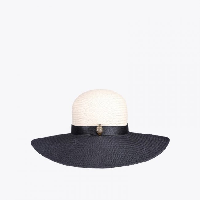 Kurt Geiger Two Tone Straw Hat - Beige | Canada Outlet