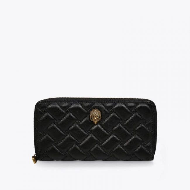 Kurt Geiger Zip Around Eagle Wallet - Black | Canada Outlet