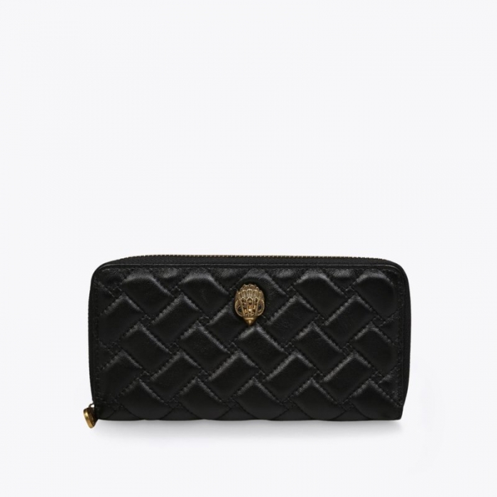 Kurt Geiger Zip Around Eagle Wallet - Black | Canada Outlet