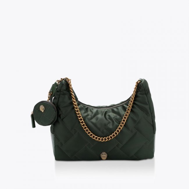 Kurt Geiger Large Recycled Hobo Bag - Dark Green | Canada Outlet