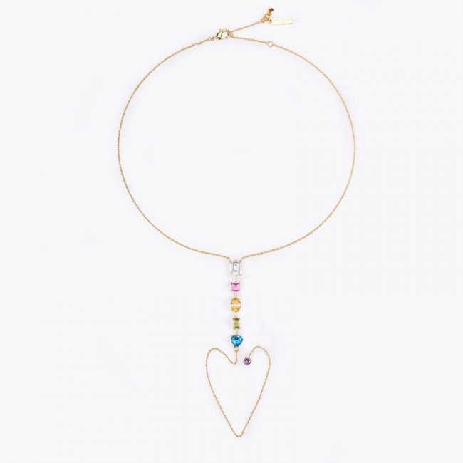 Kurt Geiger Rainbow Mix Necklace - Multi / Other | Canada Outlet