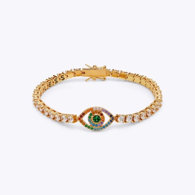 Kurt Geiger Eye Tennis Bracelet - Gold Combination | Canada Outlet