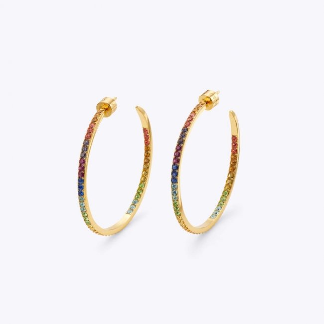 Kurt Geiger Rainbow Hoop Earrings - Multi / Other | Canada Outlet