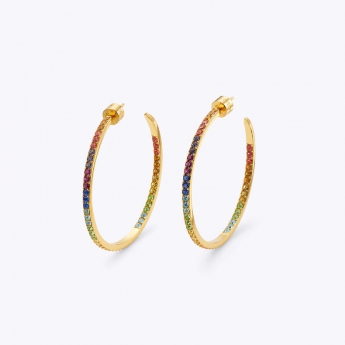 Kurt Geiger Rainbow Hoop Earrings - Multi / Other | Canada Outlet