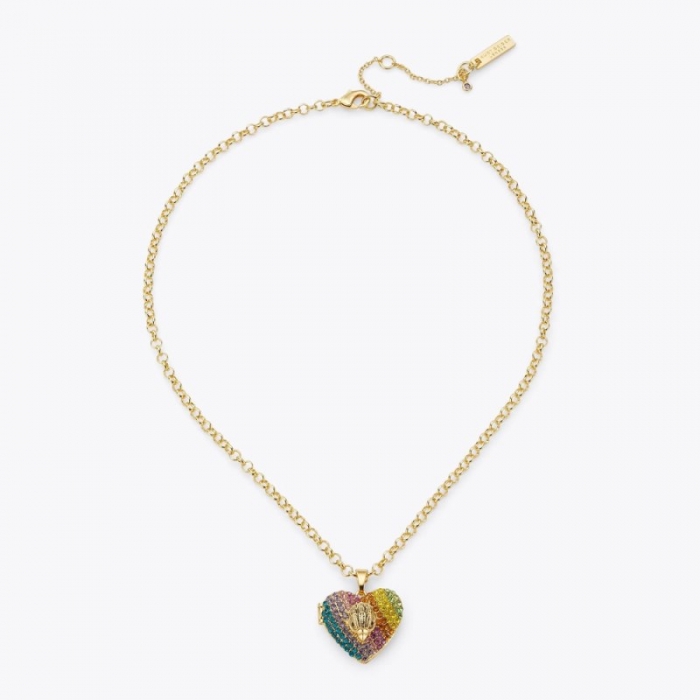 Kurt Geiger Heart Locket Necklace - Multi / Other | Canada Outlet