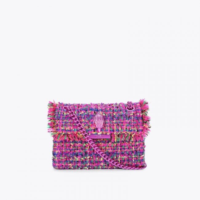Kurt Geiger Mini Tweed Kensington - Fushia Combination | Canada Outlet